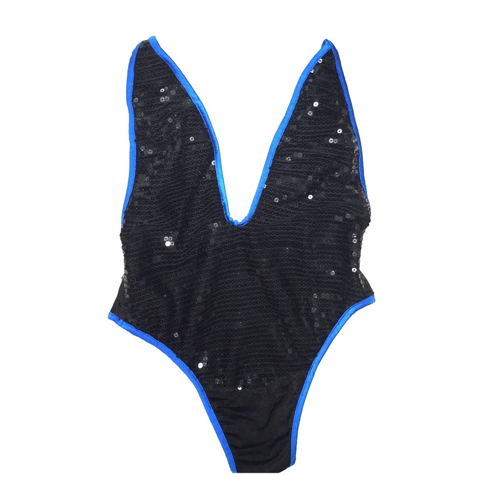 Black Sequence Body Suit